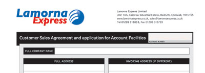 Account Application Preview